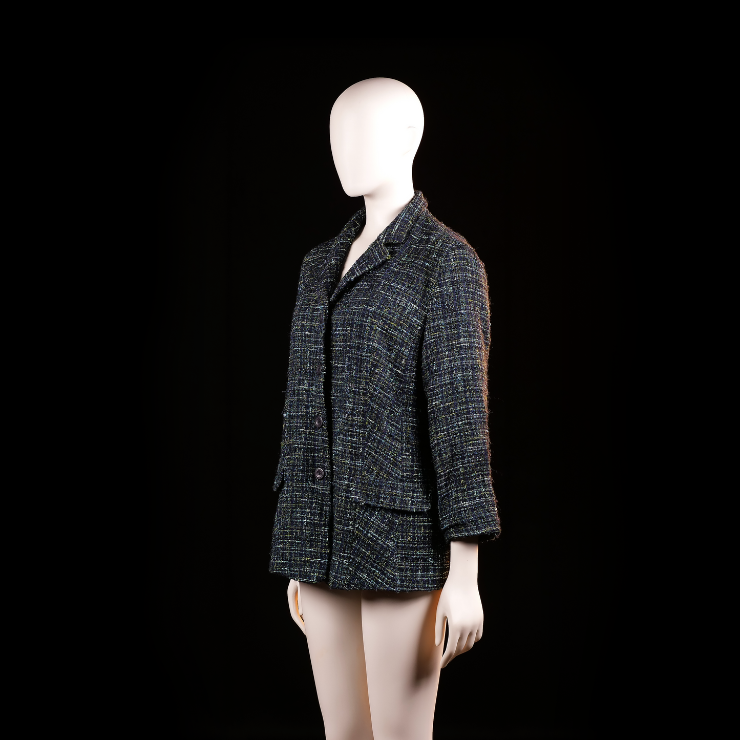 Laura Lebek - blazer - Black, Navy - (Storlek: 42)