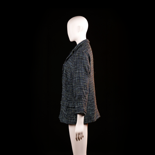 Laura Lebek - blazer - Black, Navy - (Storlek: 42)