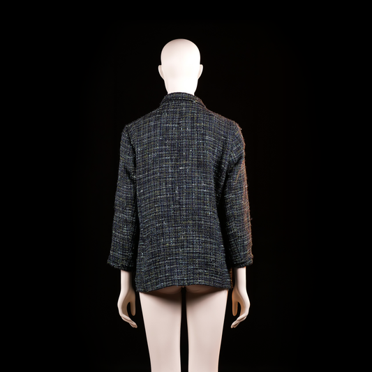 Laura Lebek - blazer - Black, Navy - (Storlek: 42)