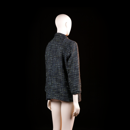 Laura Lebek - blazer - Black, Navy - (Storlek: 42)