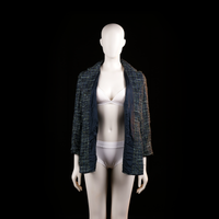 Laura Lebek - blazer - Black, Navy - (Storlek: 42)