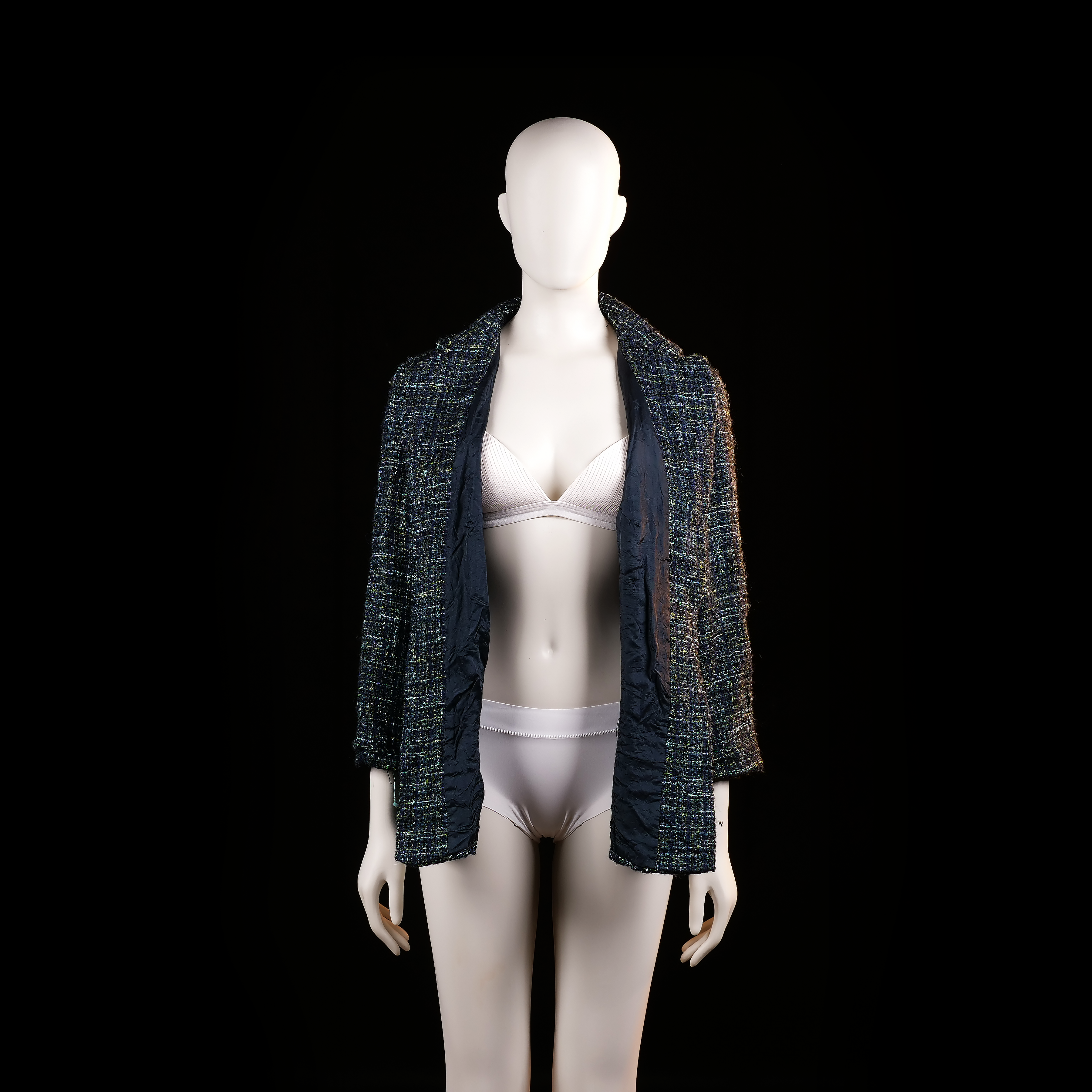 Laura Lebek - blazer - Black, Navy - (Storlek: 42)