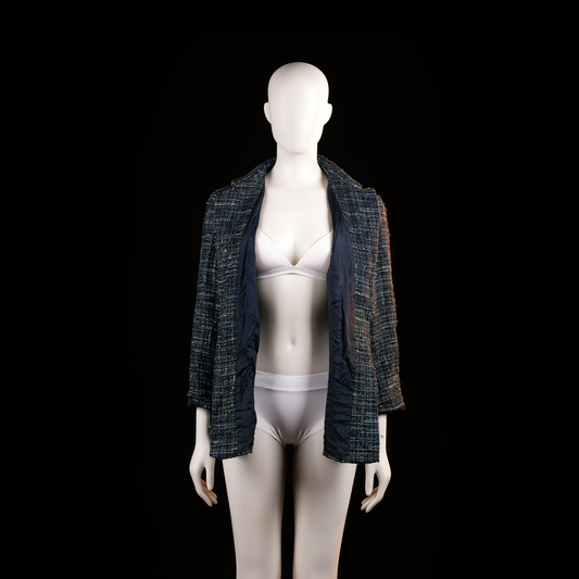 Laura Lebek - blazer - Black, Navy - (Storlek: 42)