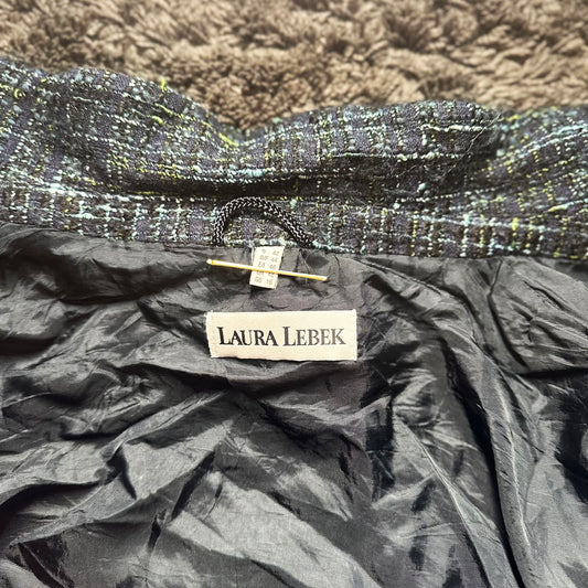 Laura Lebek - blazer - Black, Navy - (Storlek: 42)