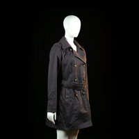 Yessica - trench coat - Charcoal - (Storlek: 42)