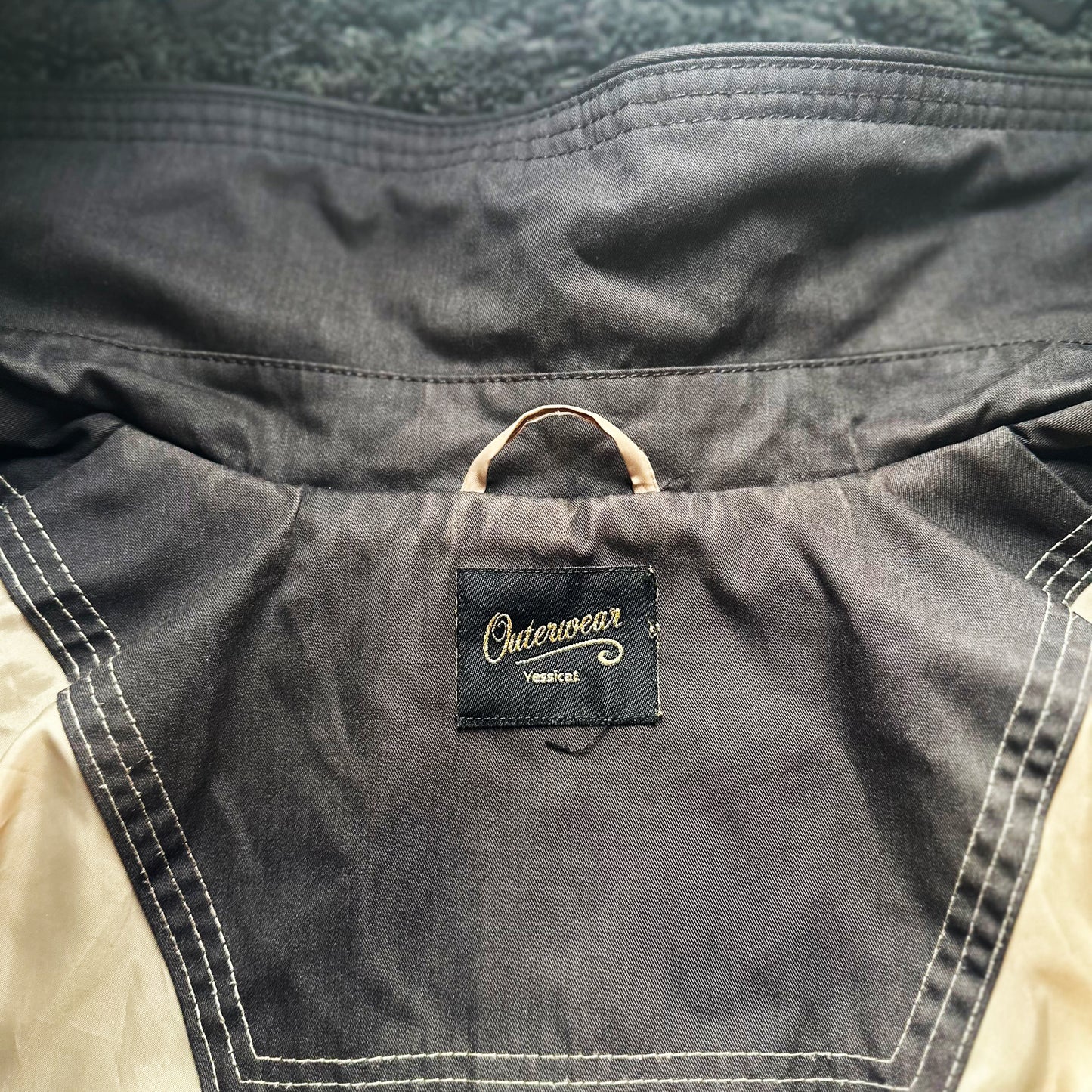 Yessica - trench coat - Charcoal - (Storlek: 42)