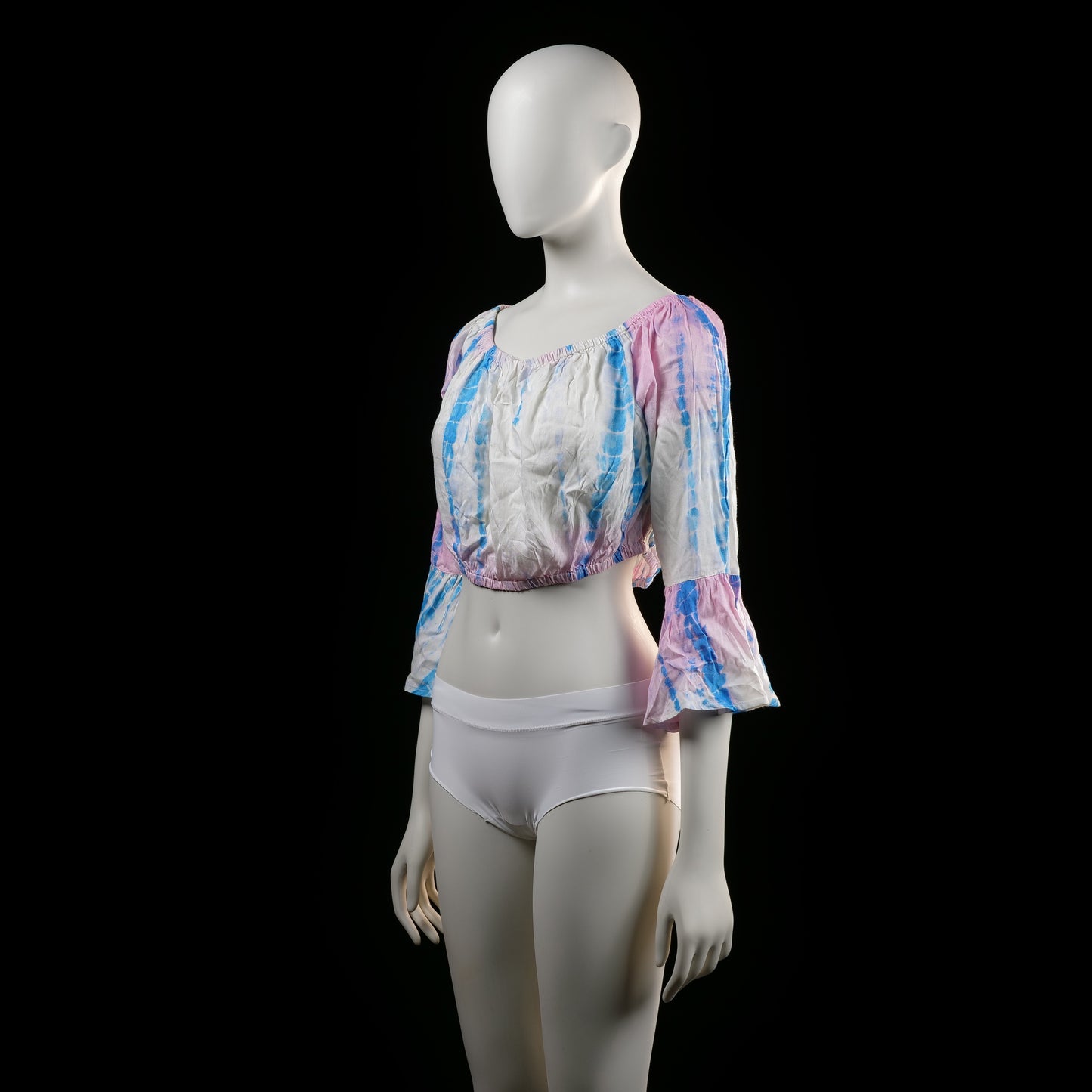 Atmosphere - blouse - White, Light Blue, Pink - (Storlek: L)