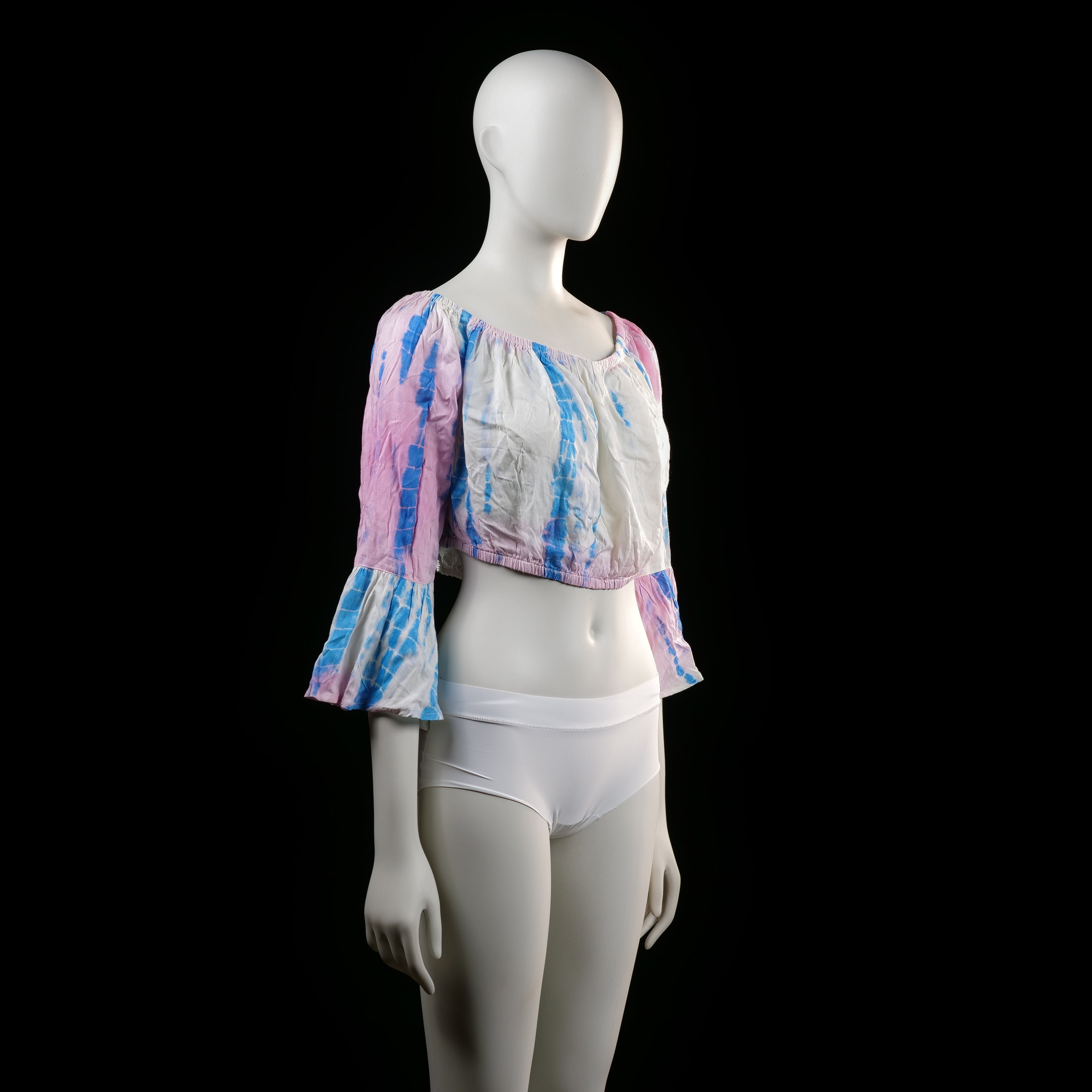 Atmosphere - blouse - White, Light Blue, Pink - (Storlek: L)