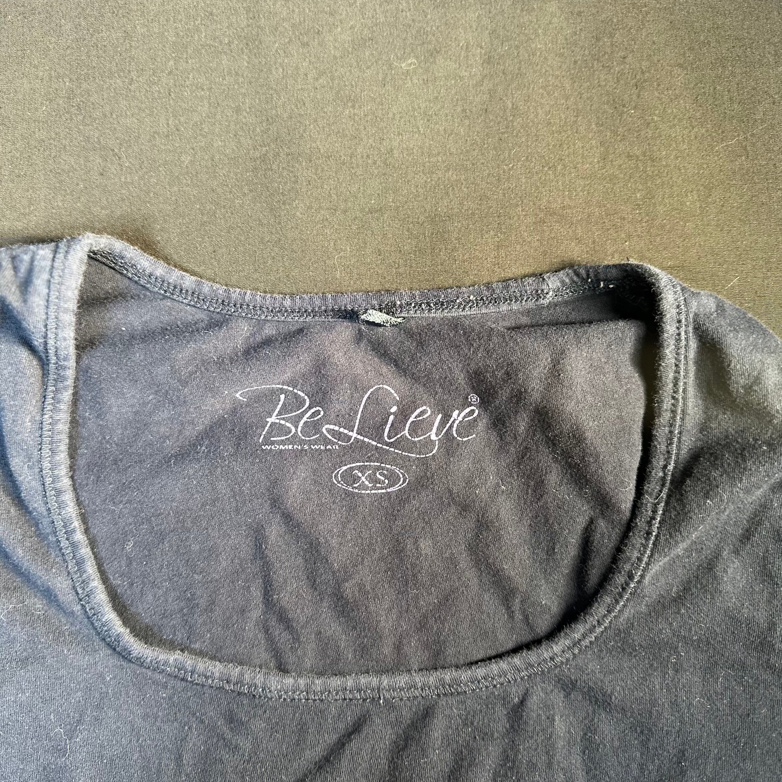 Believe - t-shirt - Navy - (Storlek: XS)