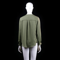 H&M - blouse - Olive - (Storlek: 38)