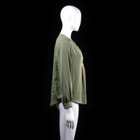 H&M - blouse - Olive - (Storlek: 38)