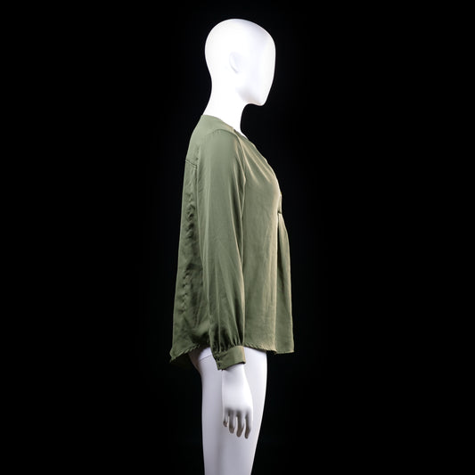 H&M - blouse - Olive - (Storlek: 38)
