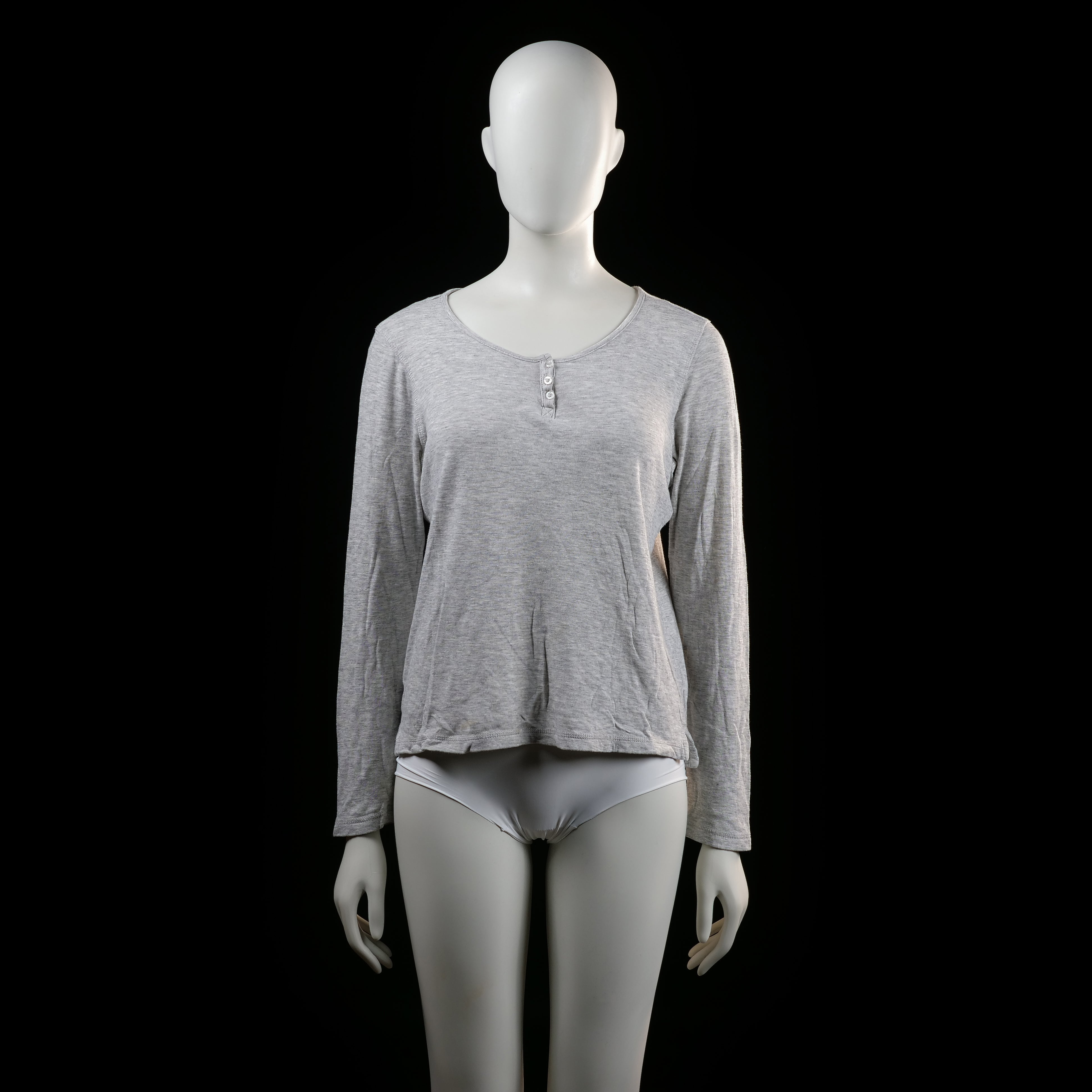 Gina Tricot - t-shirt - Light Gray - (Storlek: S)