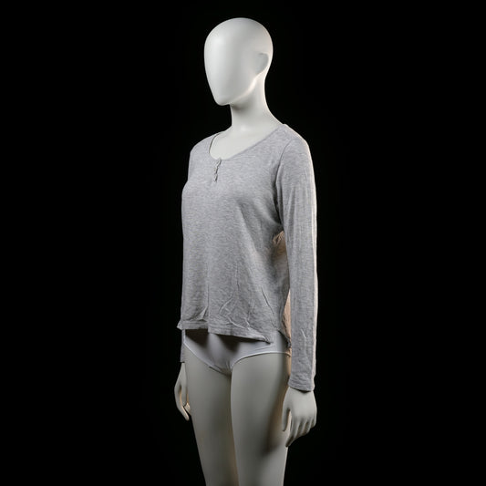 Gina Tricot - t-shirt - Light Gray - (Storlek: S)