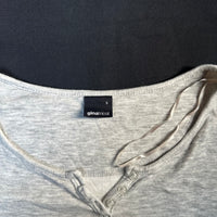 Gina Tricot - t-shirt - Light Gray - (Storlek: S)