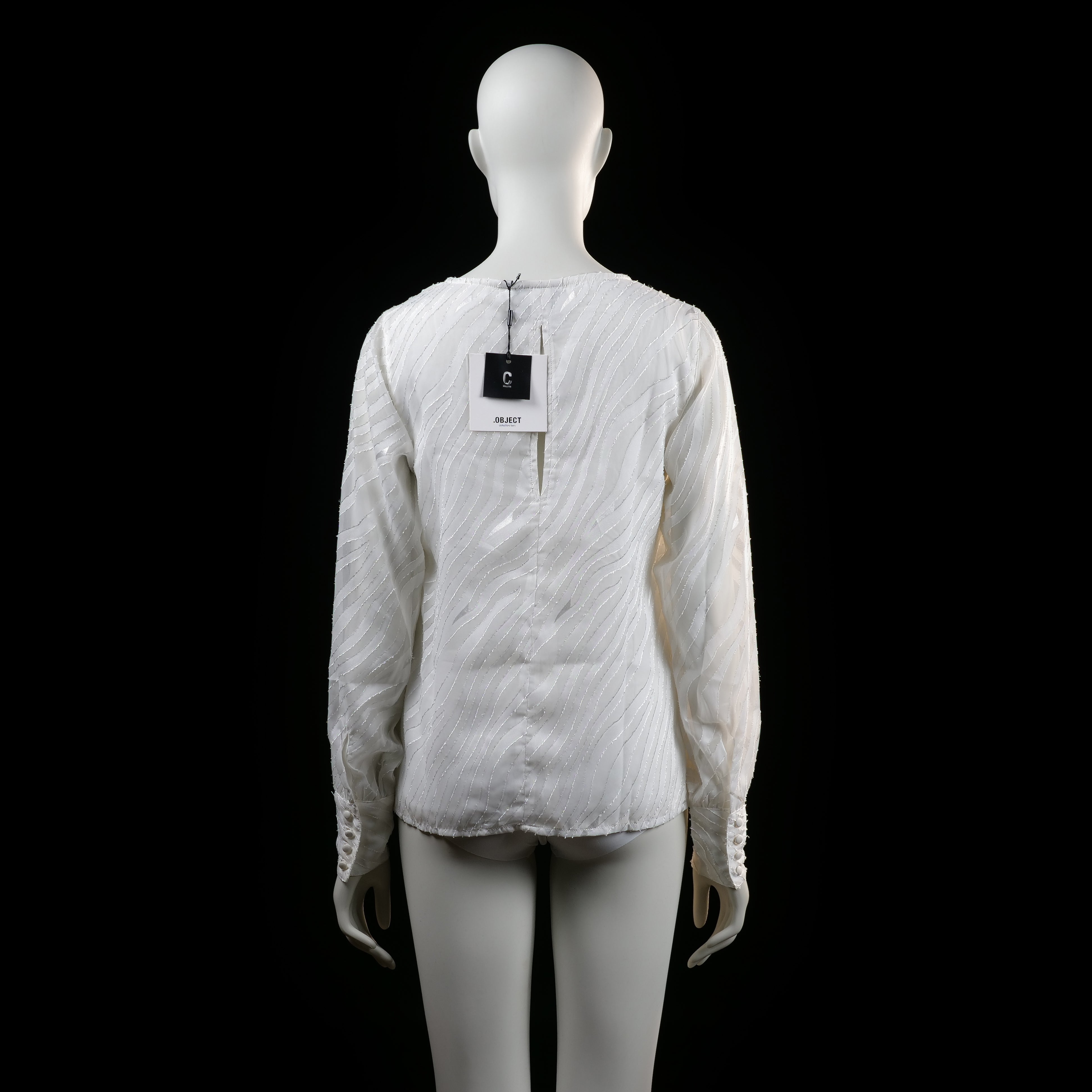 .Object - blouse - White - (Storlek: 38) - (NEW)