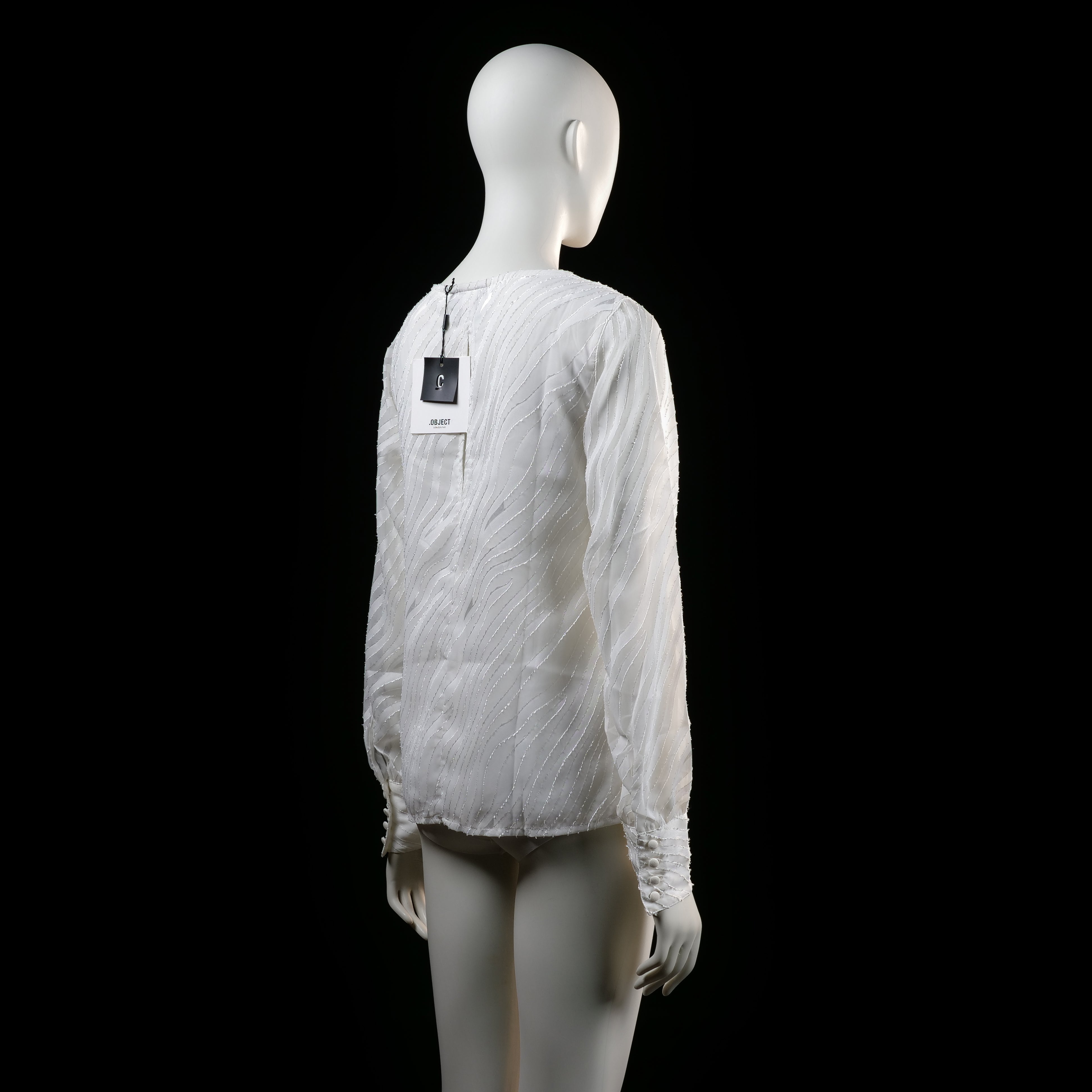 .Object - blouse - White - (Storlek: 38) - (NEW)