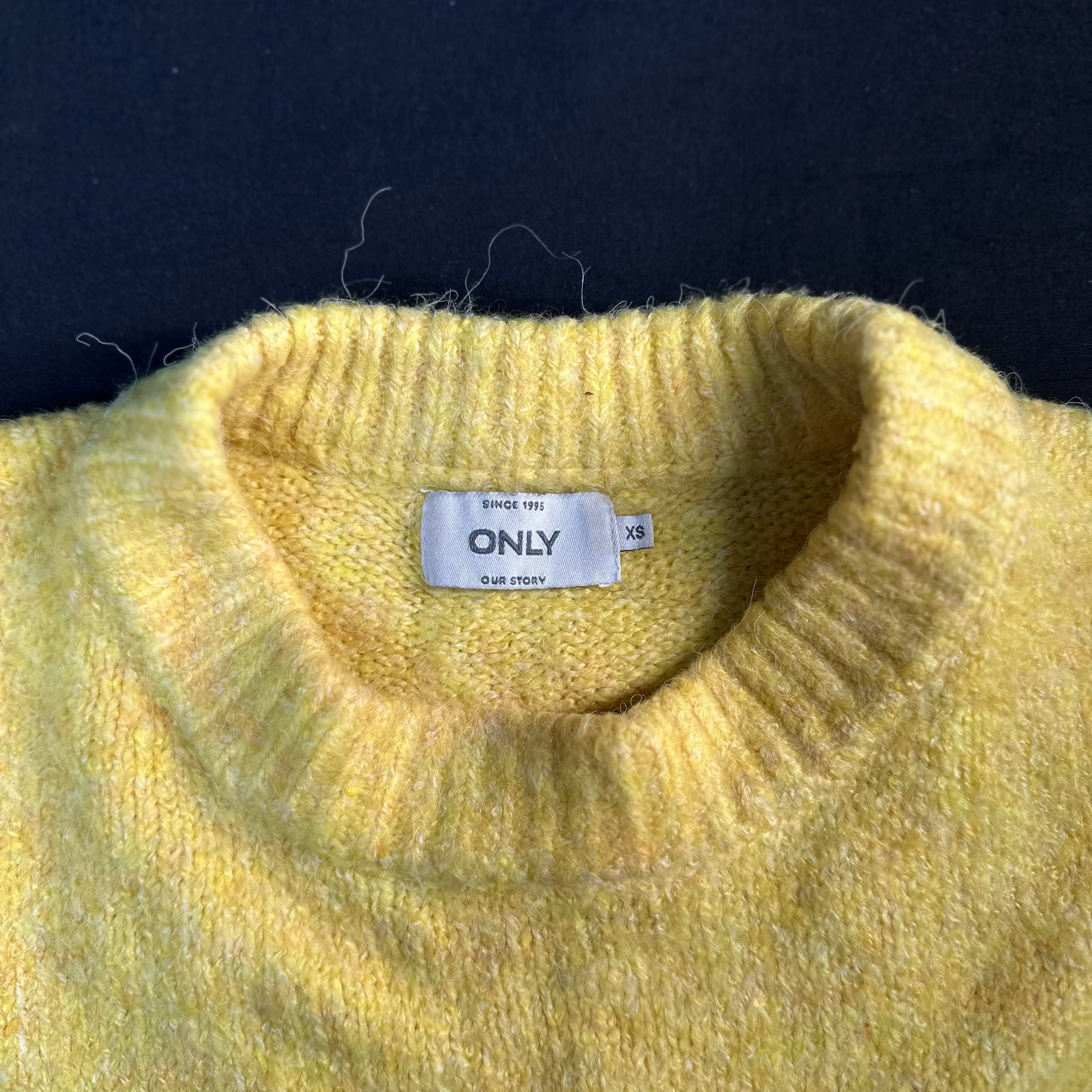 Only - sweater - Yellow - (Storlek: XS)