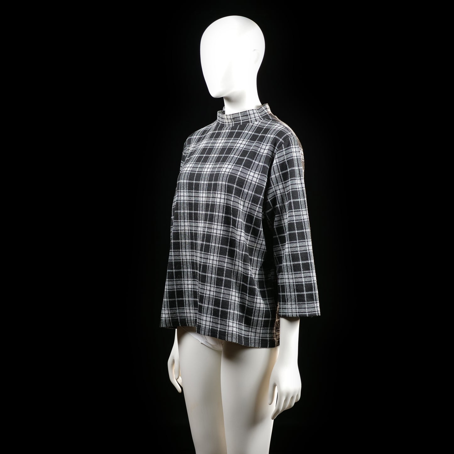 Jean Pascale - blouse - Black, White - (Storlek: L)