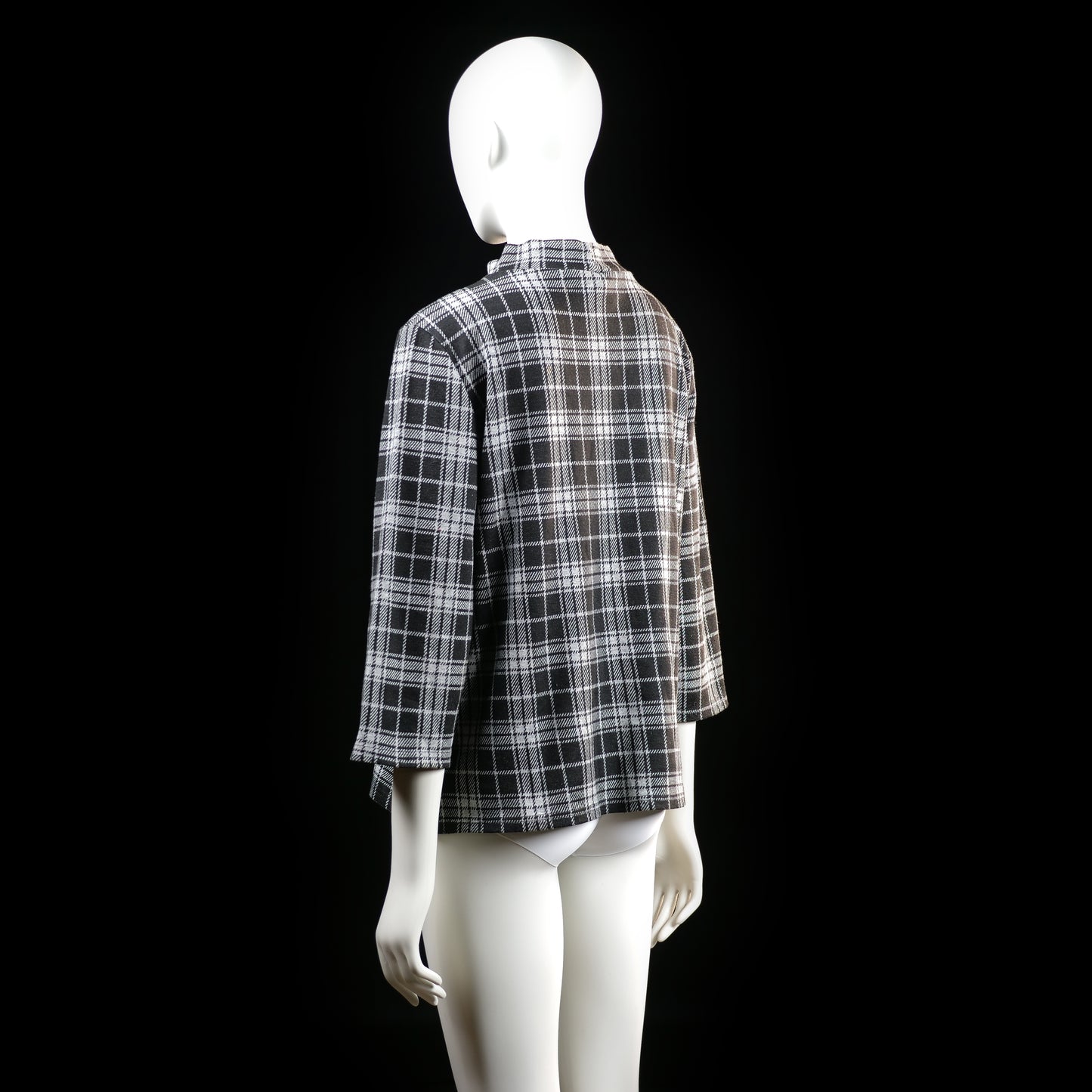 Jean Pascale - blouse - Black, White - (Storlek: L)