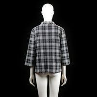 Jean Pascale - blouse - Black, White - (Storlek: L)