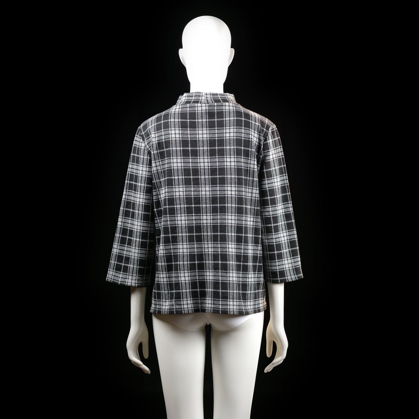 Jean Pascale - blouse - Black, White - (Storlek: L)