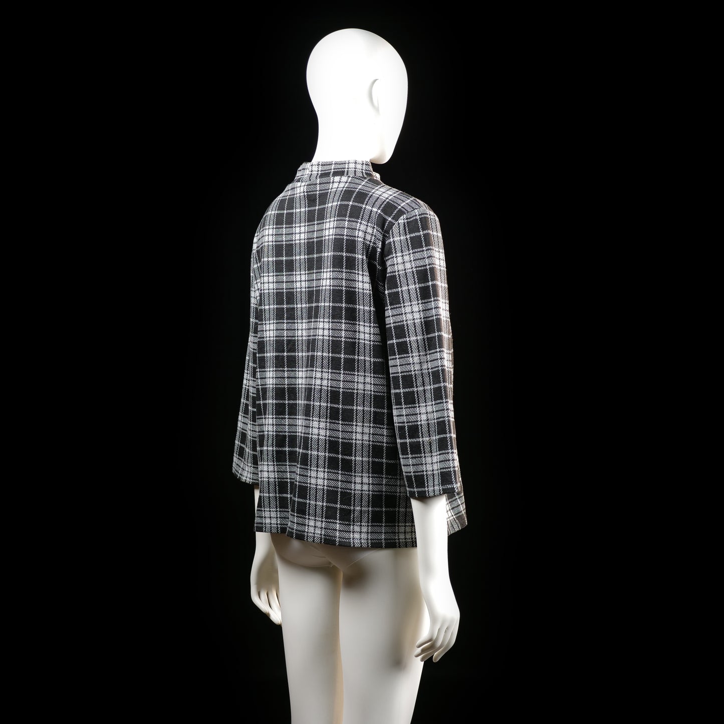 Jean Pascale - blouse - Black, White - (Storlek: L)