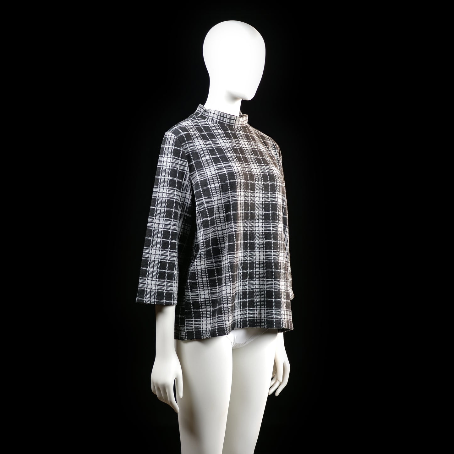 Jean Pascale - blouse - Black, White - (Storlek: L)