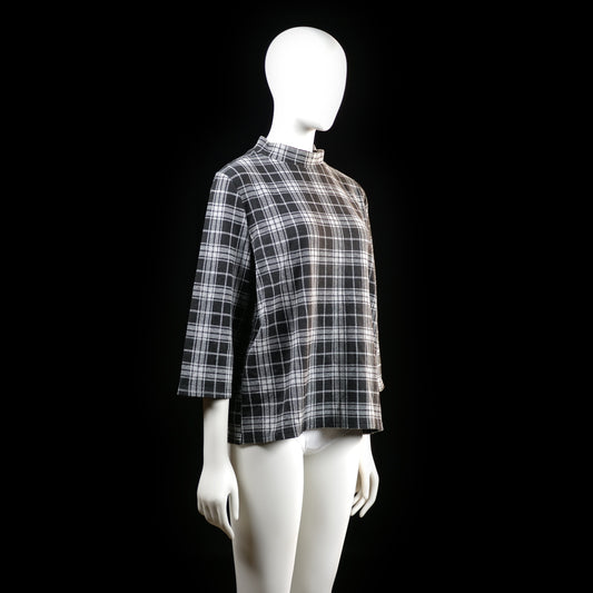 Jean Pascale - blouse - Black, White - (Storlek: L)