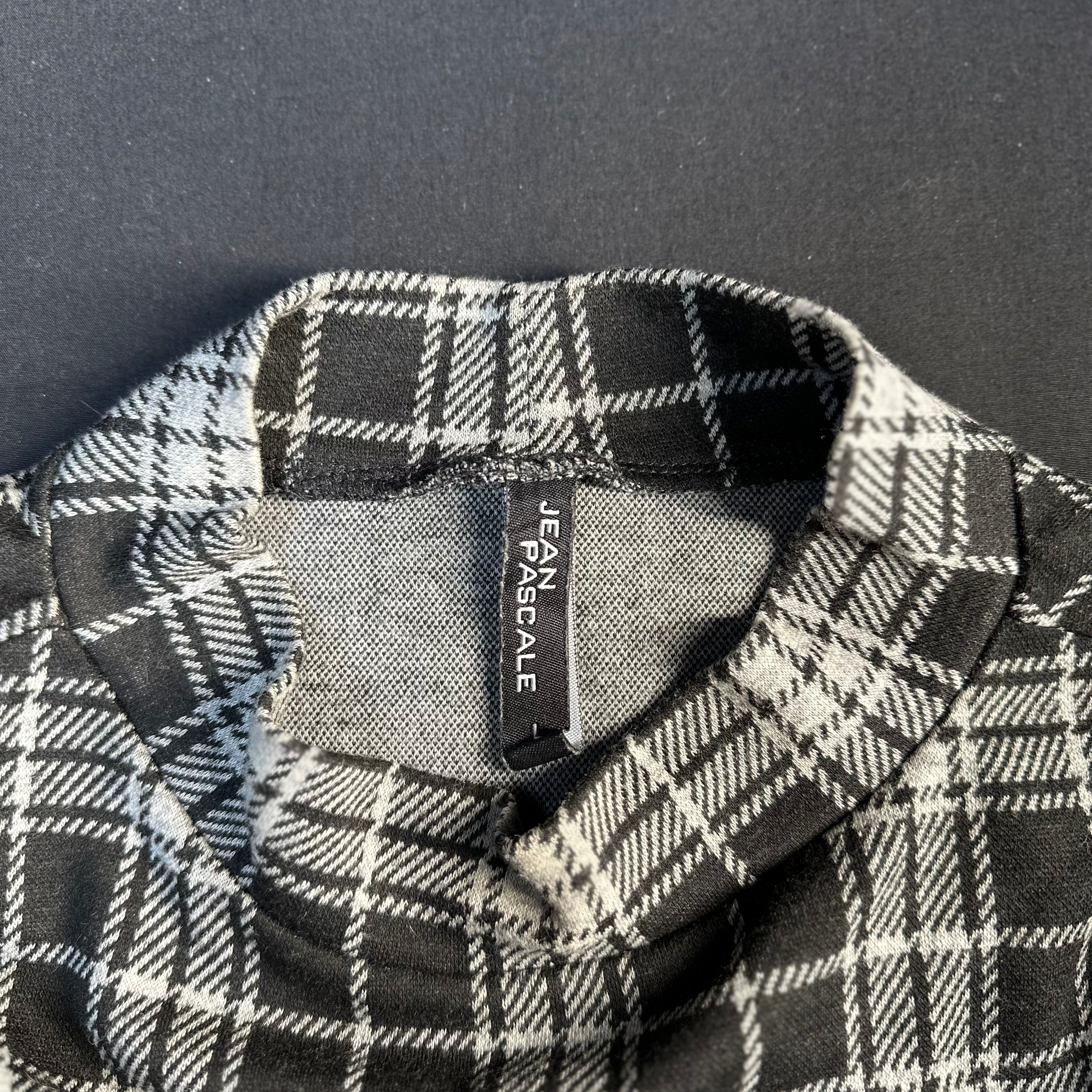 Jean Pascale - blouse - Black, White - (Storlek: L)