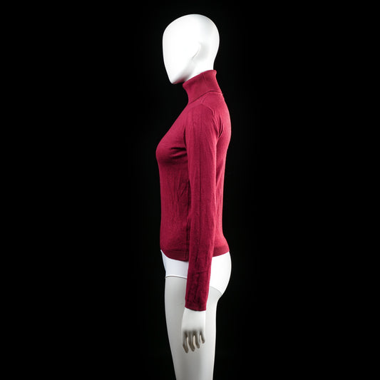 Pull&Bear - sweater - Burgundy - (Storlek: M)