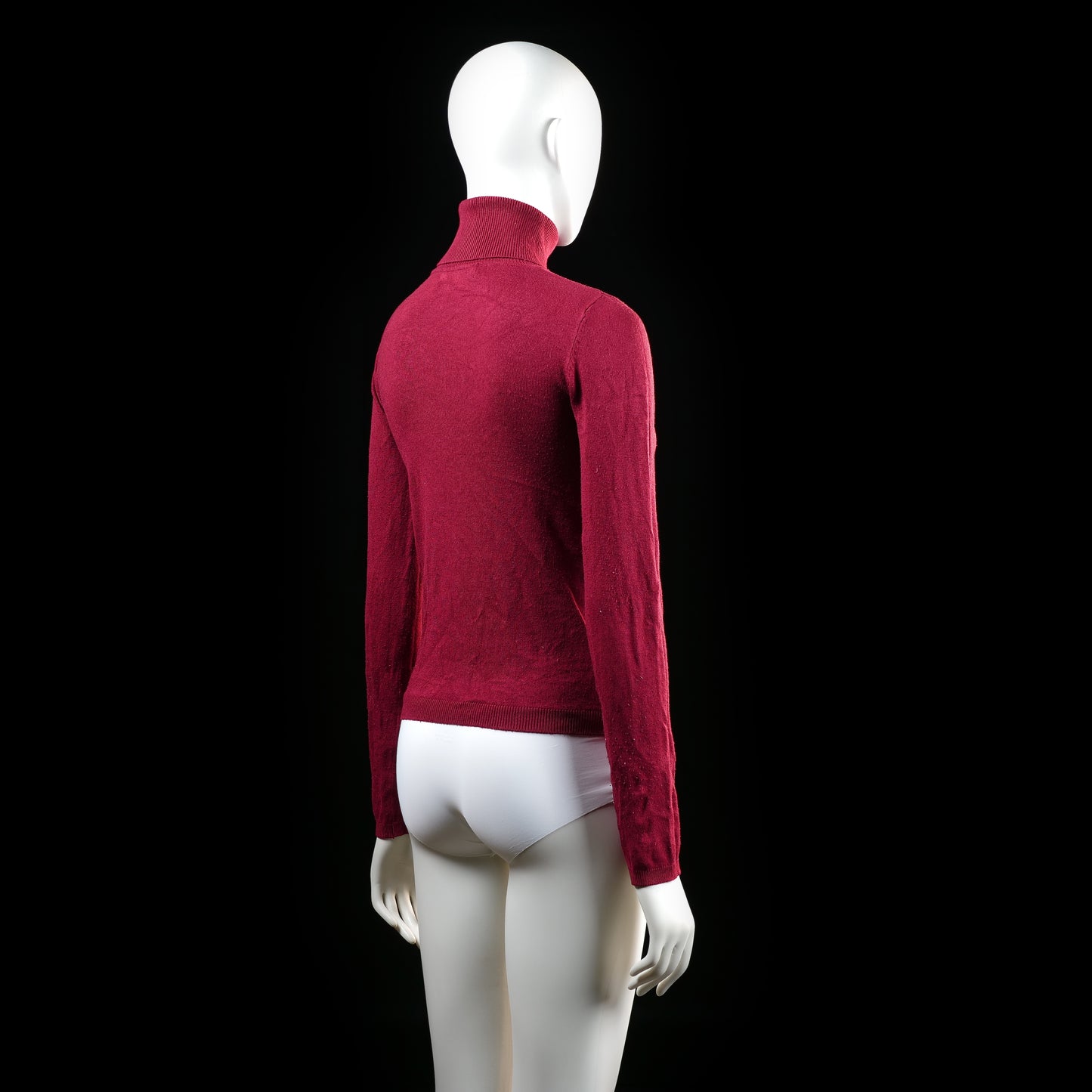 Pull&Bear - sweater - Burgundy - (Storlek: M)