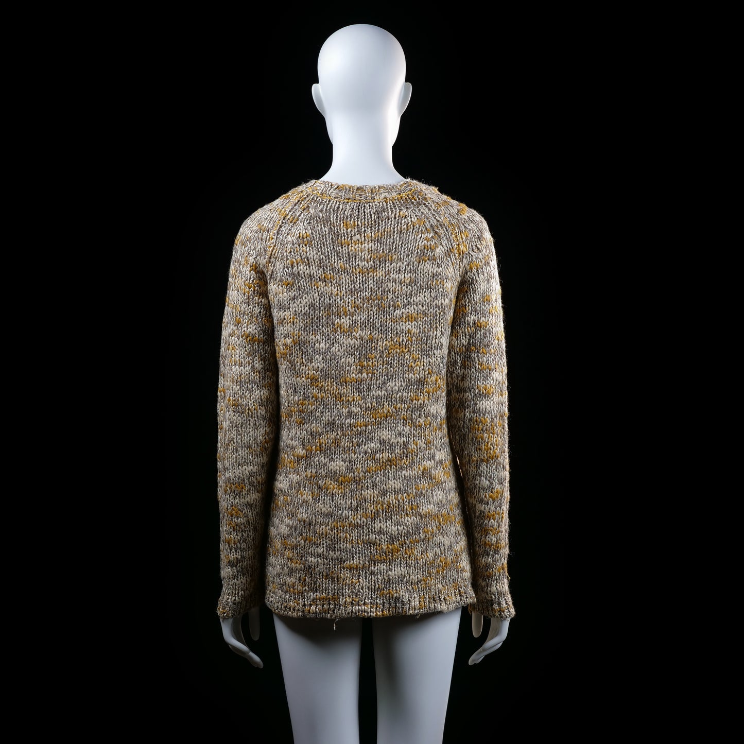 Broadway - sweater - Beige, Mustard - (Storlek: M)