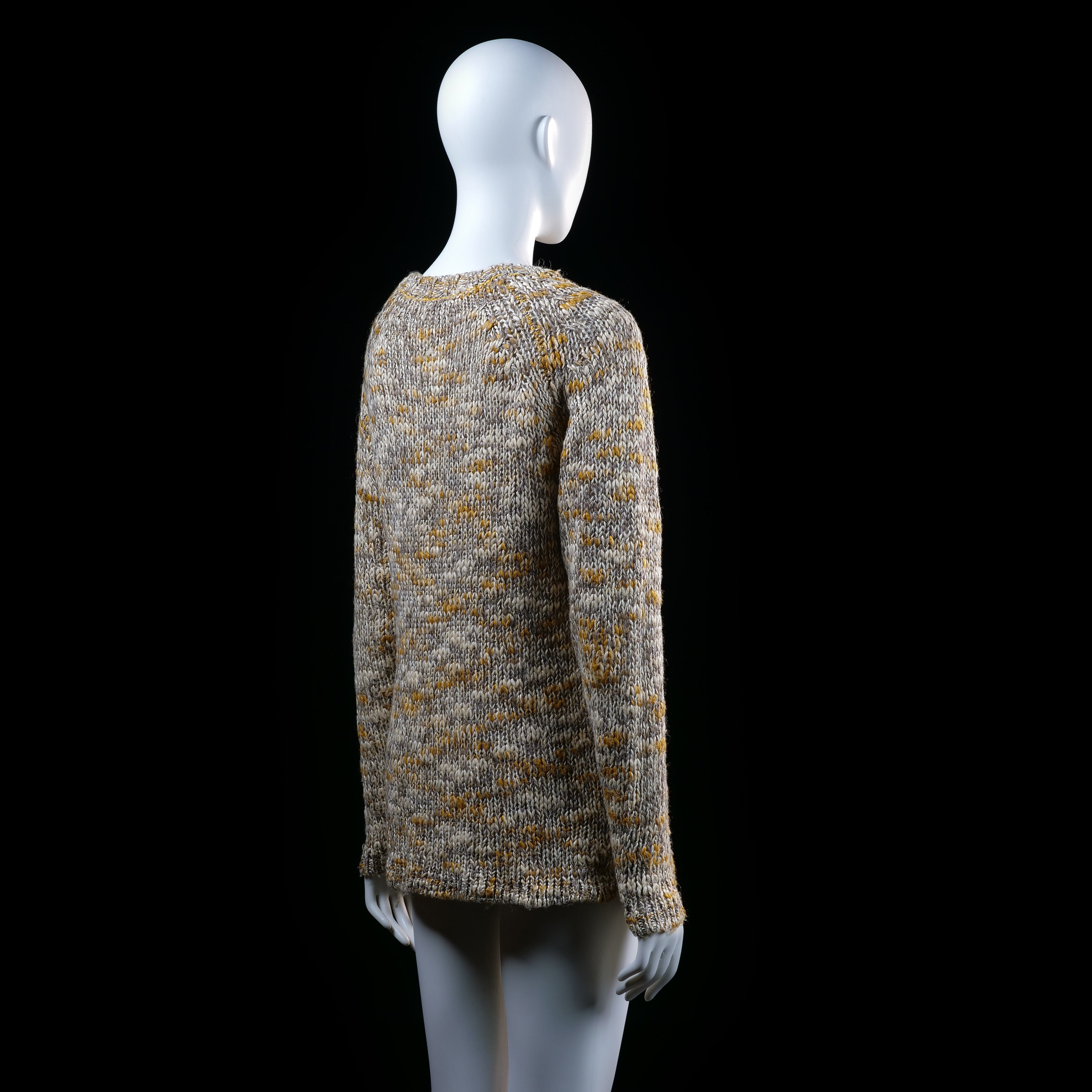 Broadway - sweater - Beige, Mustard - (Storlek: M)