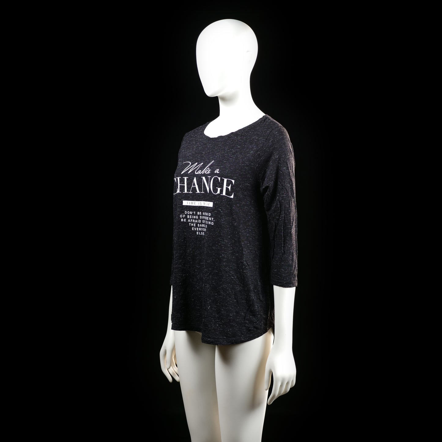 Amisu - t-shirt - Black, White - (Storlek: M)