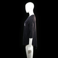 Amisu - t-shirt - Black, White - (Storlek: M)