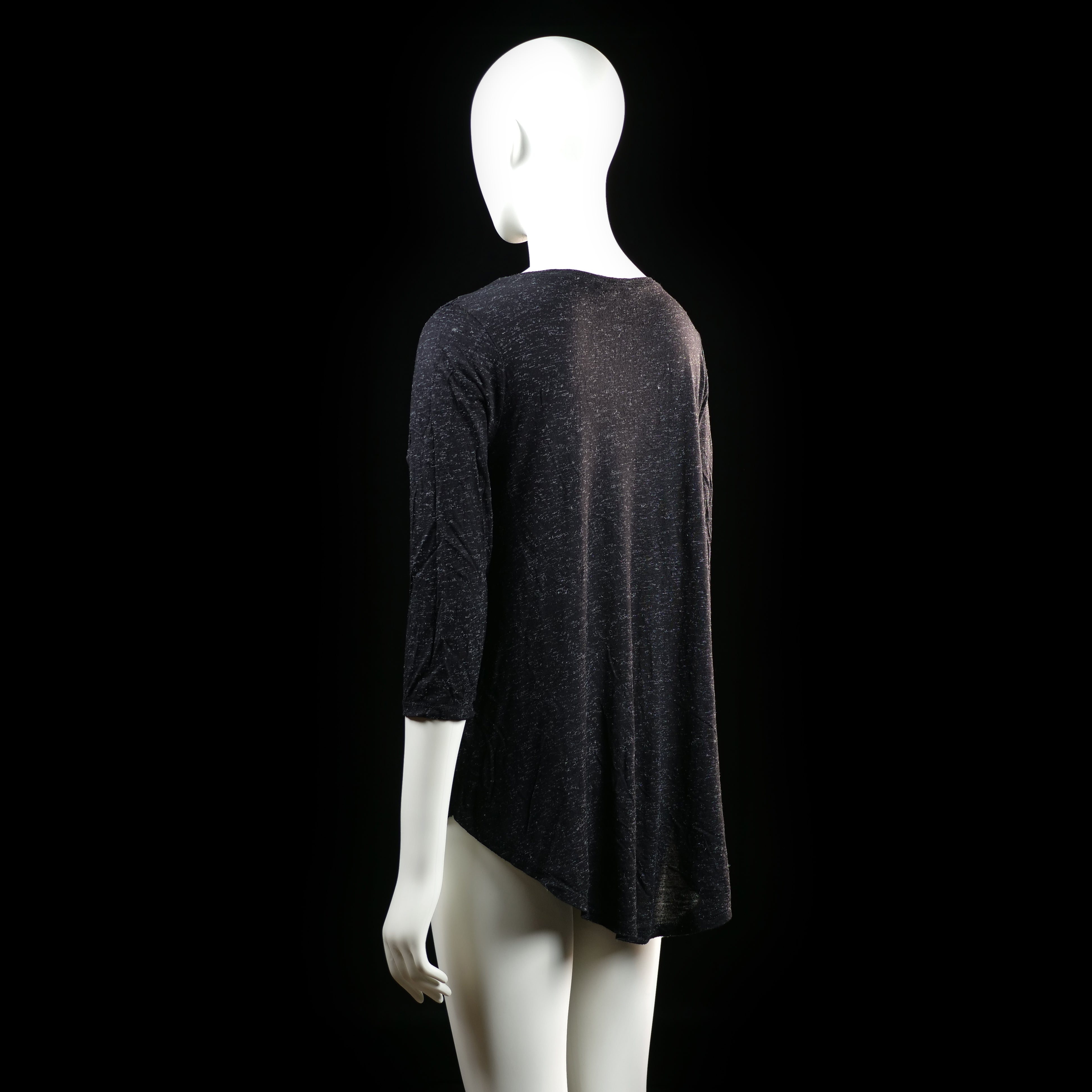 Amisu - t-shirt - Black, White - (Storlek: M)