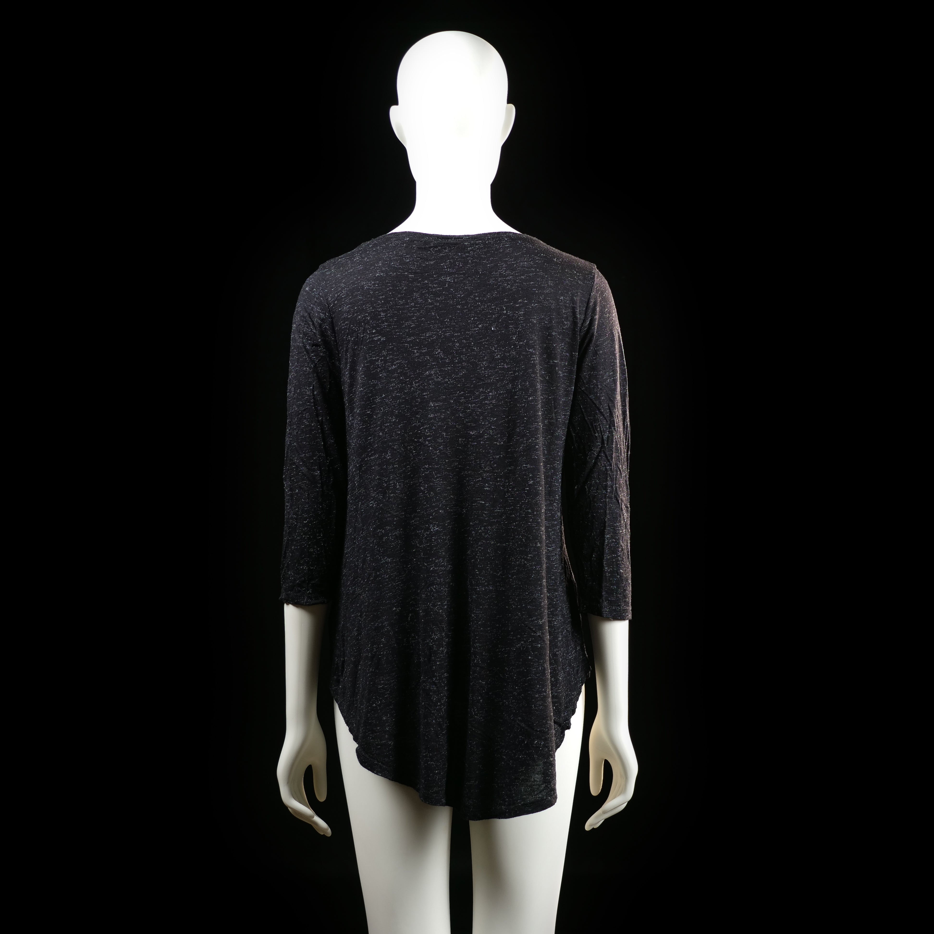 Amisu - t-shirt - Black, White - (Storlek: M)