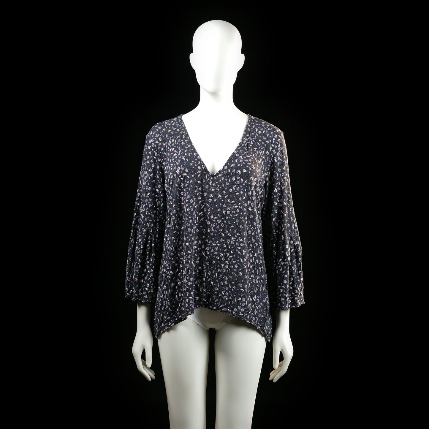H&M - blouse - Black, Pink - (Storlek: L)