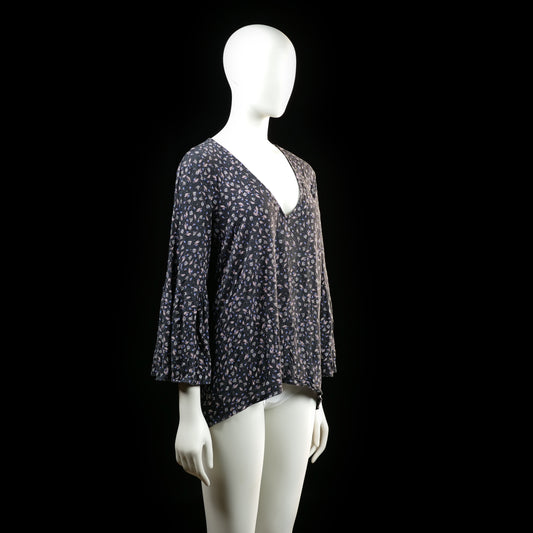 H&M - blouse - Black, Pink - (Storlek: L)