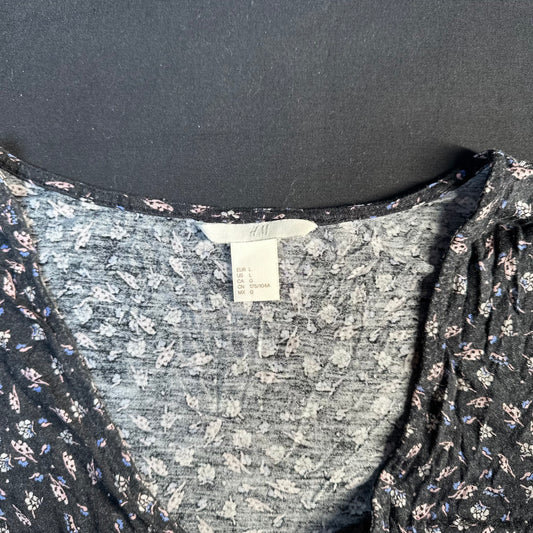 H&M - blouse - Black, Pink - (Storlek: L)