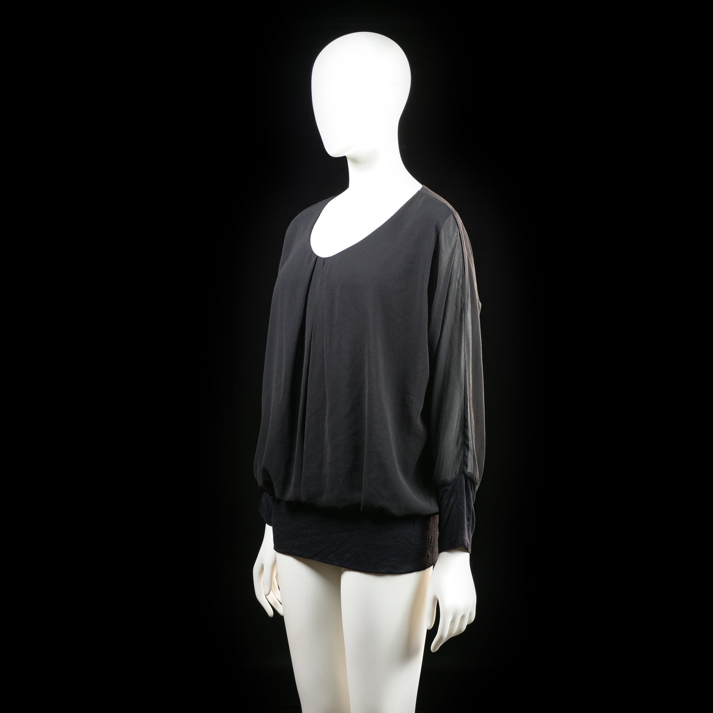 2-biz - blouse - Black - (Storlek: XL)