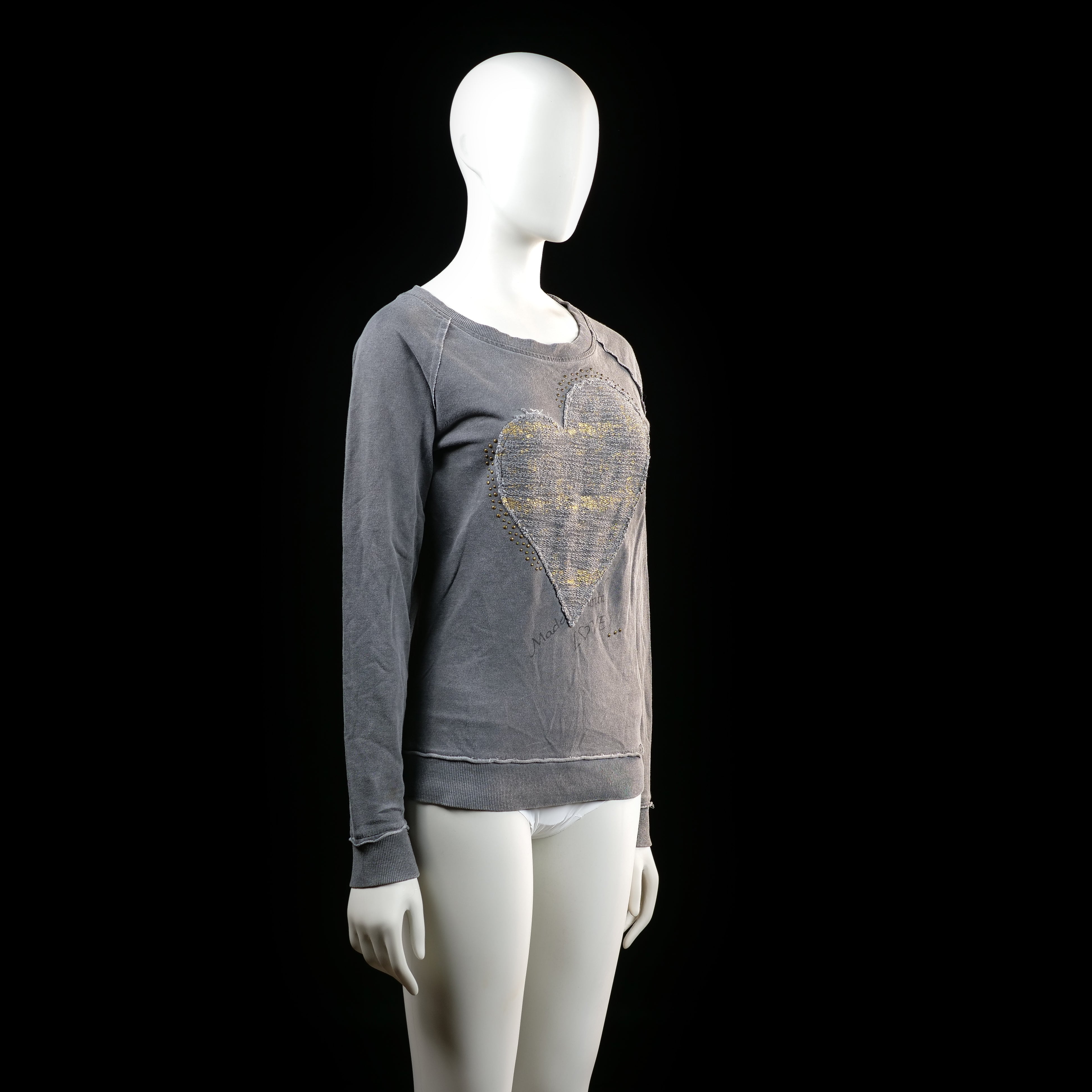 Key Largo - sweatshirt - Gray, Yellow - (Storlek: S)