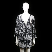 M&S - tunic - Light Gray, Black - (Storlek: XXL)