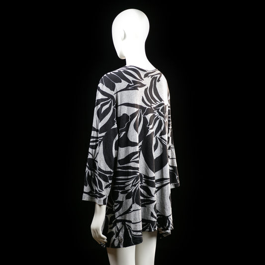 M&S - tunic - Light Gray, Black - (Storlek: XXL)