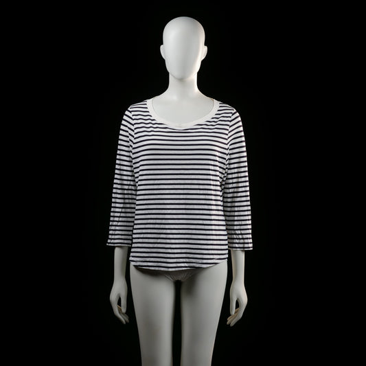 Cos - t-shirt - White, Navy - (Storlek: M)