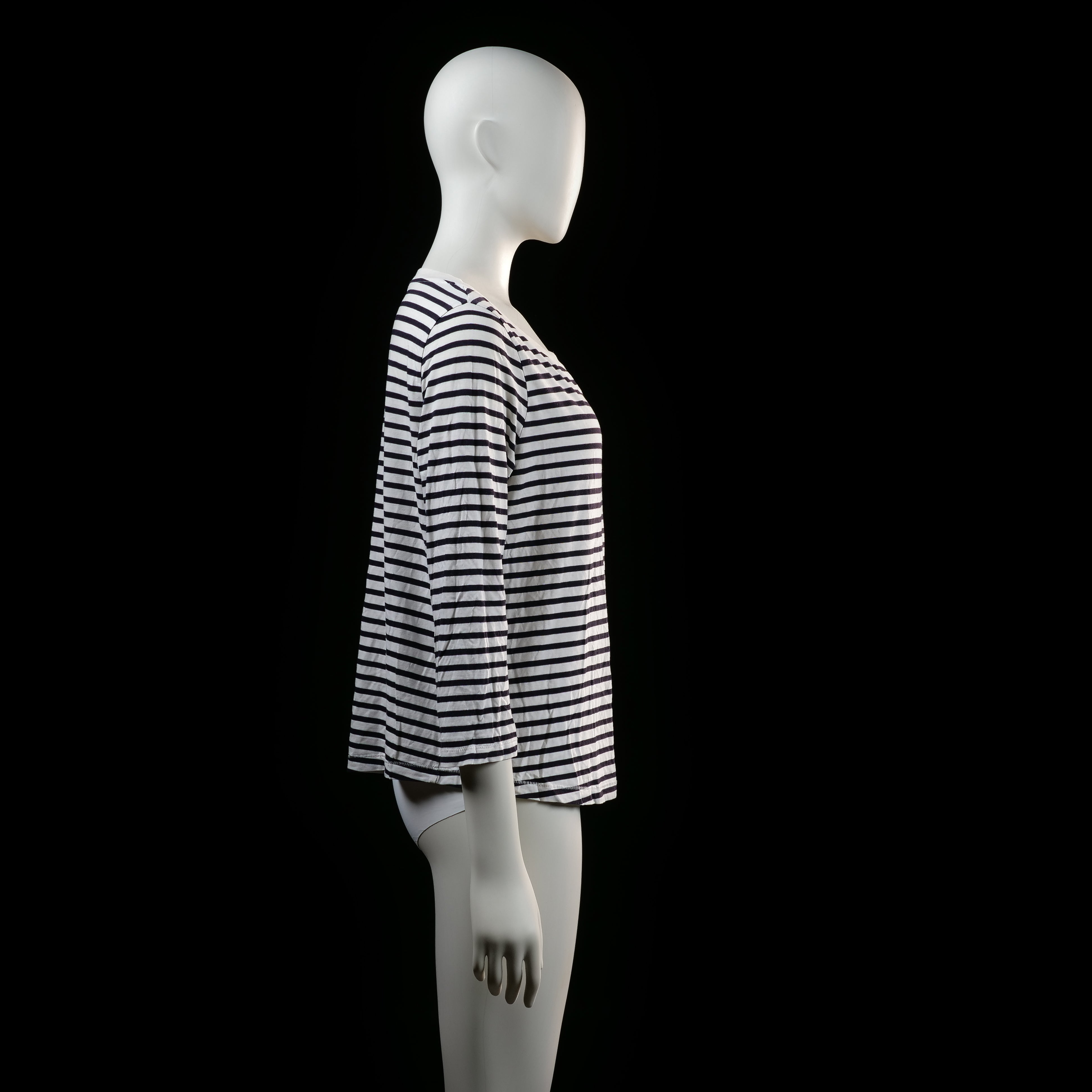 Cos - t-shirt - White, Navy - (Storlek: M)