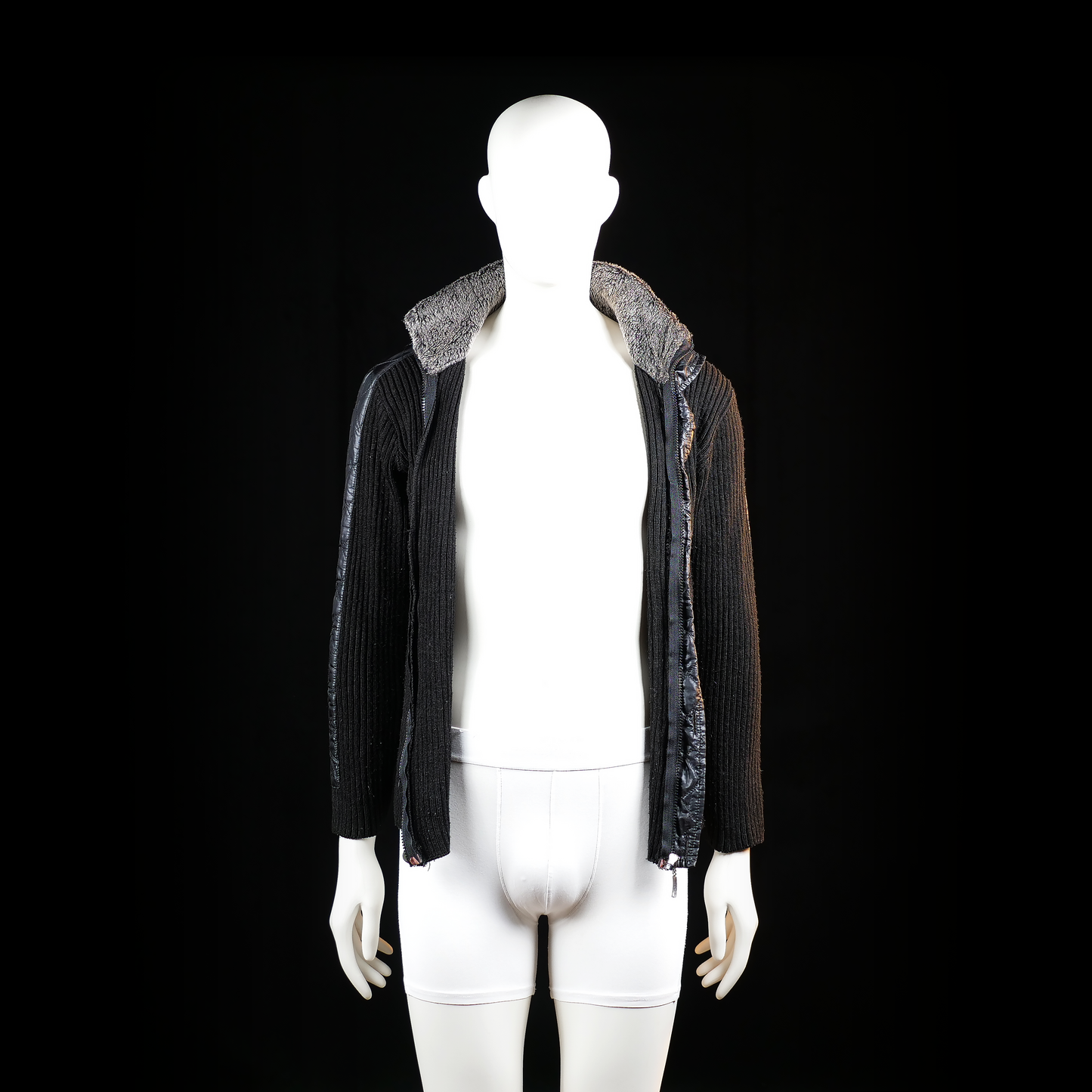 Forvet - jacket_other - Black, Gray - (Storlek: XL)