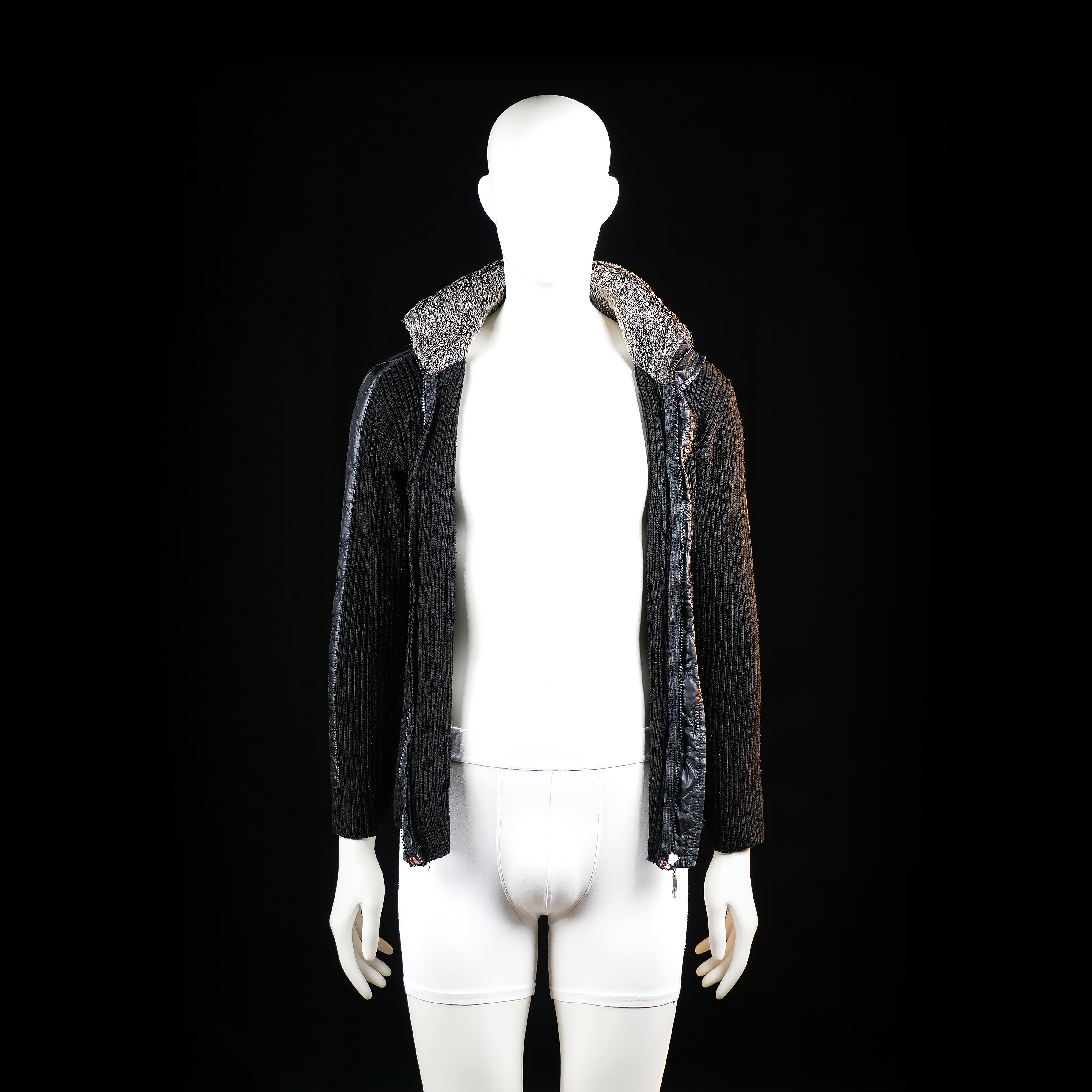 Forvet - jacket_other - Black, Gray - (Storlek: XL)