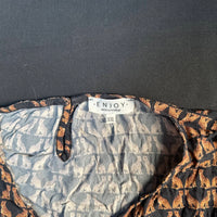 Enjoy - tunic - Black, Camel - (Storlek: XXL)